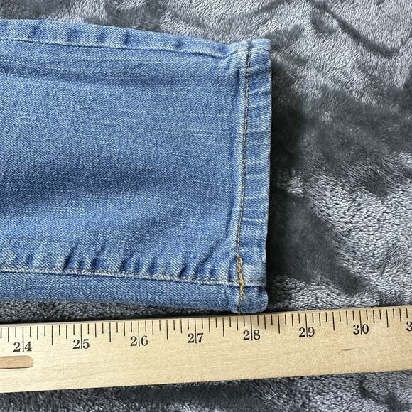 7 For All Mankind Jeans Girls 14 Blue Paxtyn Skinny Stone Wash Adjustable Waist - Picture 10 of 11